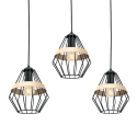 MiLagro CLIFF BLACK 3xE27 nowoczesne lampy do wnętrz