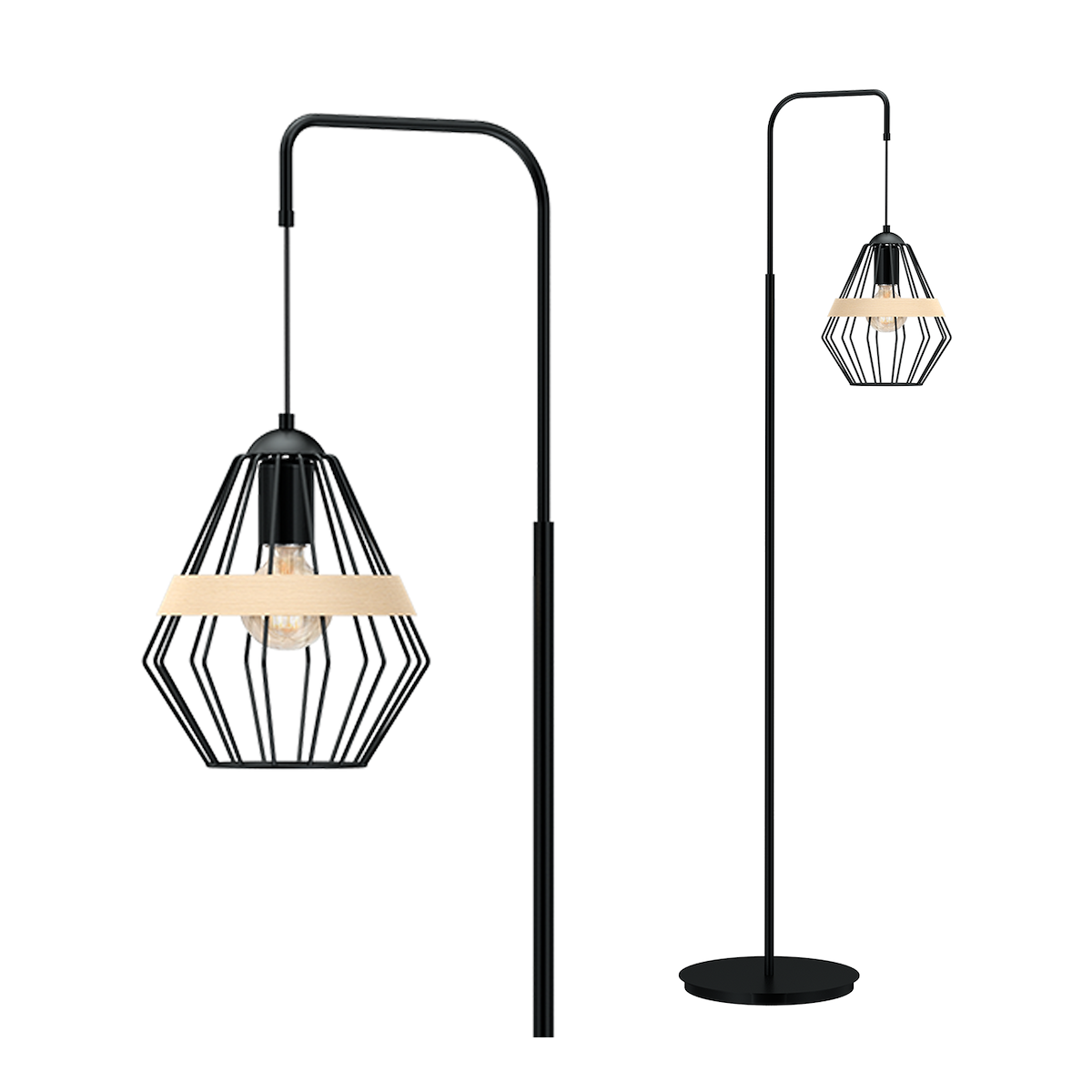 MiLagro CLIFF BLACK MLP5528 designerskie lampy LED