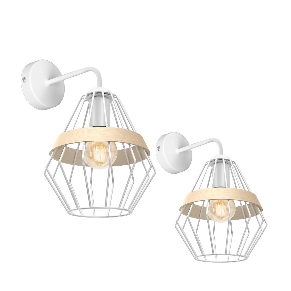 MiLagro Kinkiet Cliff 1xE27 Biały MLP5517