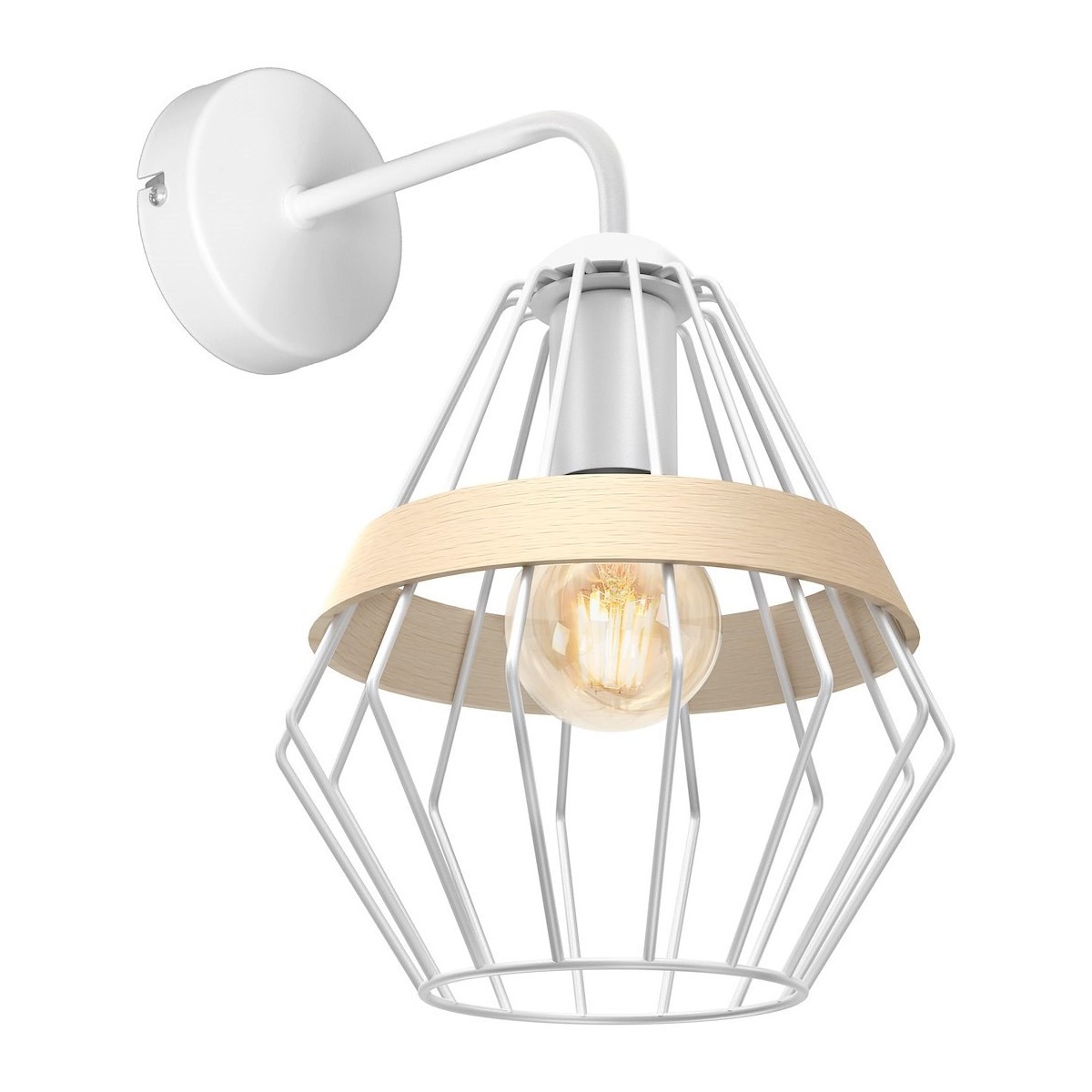 MiLagro Kinkiet Cliff 1xE27 Biały MLP5517