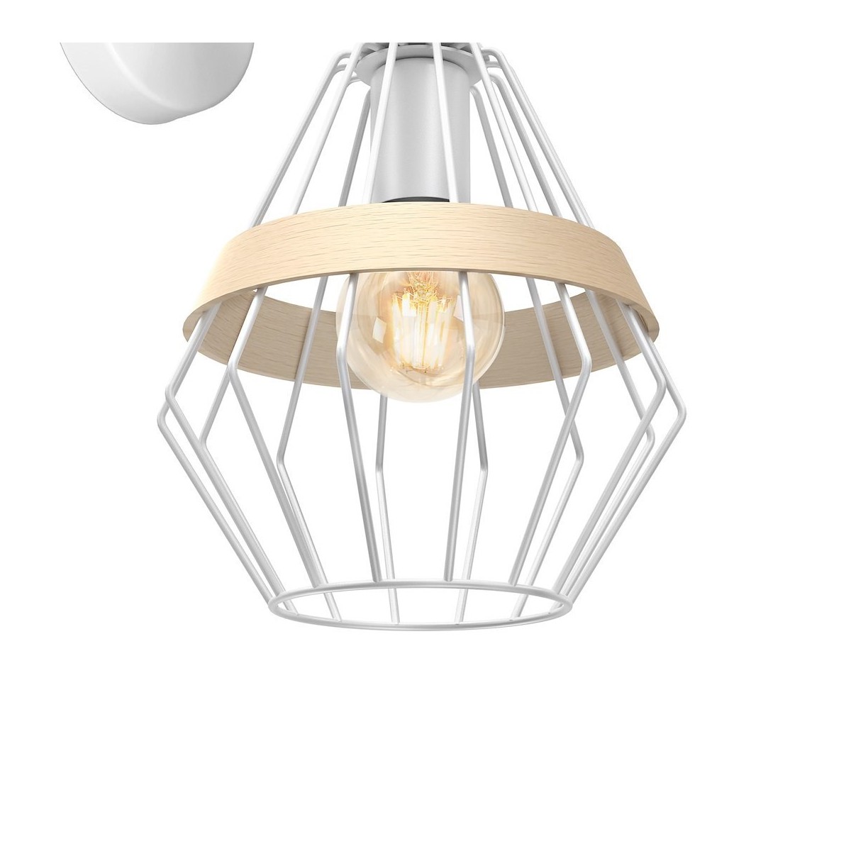 MiLagro Kinkiet Cliff 1xE27 Biały MLP5517