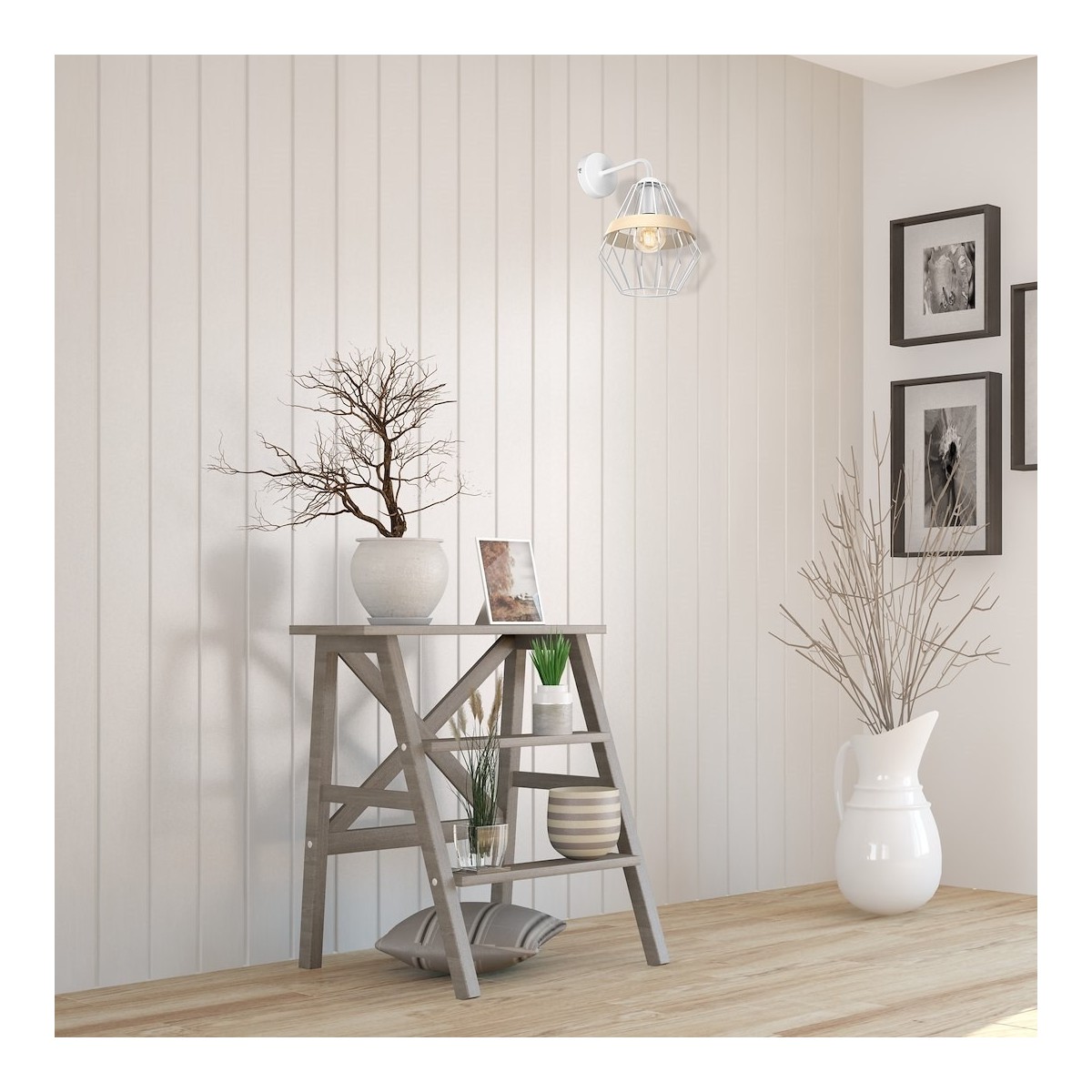 MiLagro Kinkiet Cliff 1xE27 Biały MLP5517