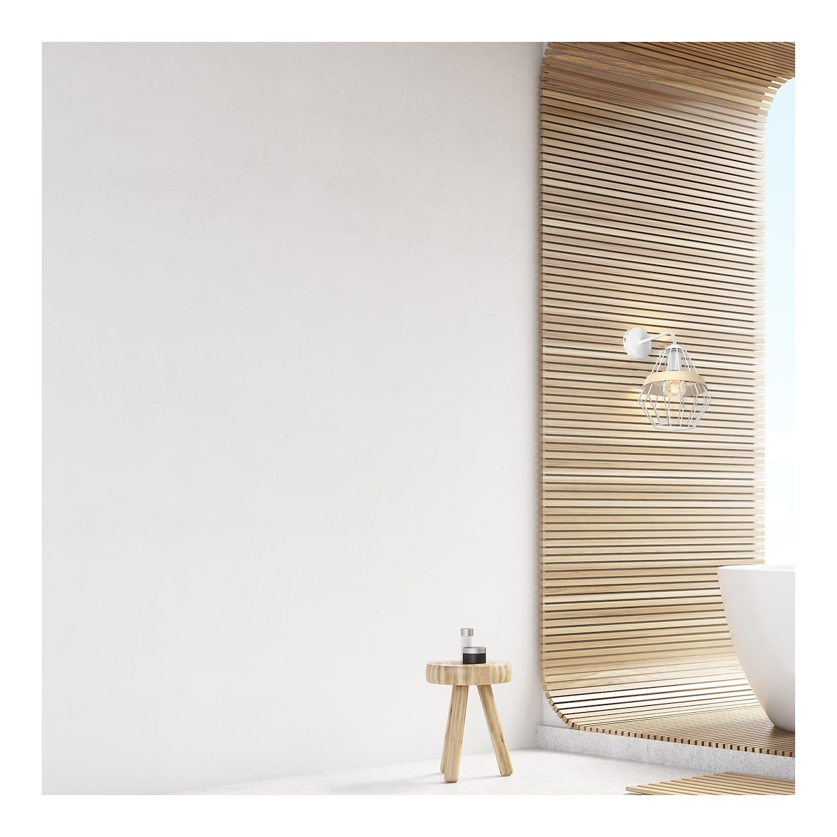 MiLagro Kinkiet Cliff 1xE27 Biały MLP5517