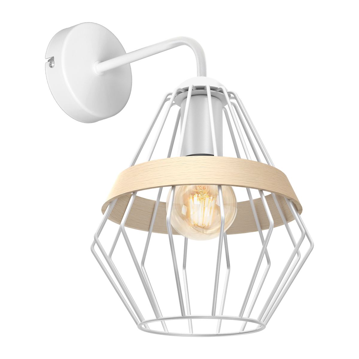 MiLagro Kinkiet Cliff 1xE27 Biały MLP5517