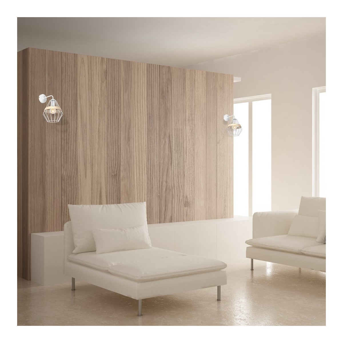 MiLagro Kinkiet Cliff 1xE27 Biały MLP5517