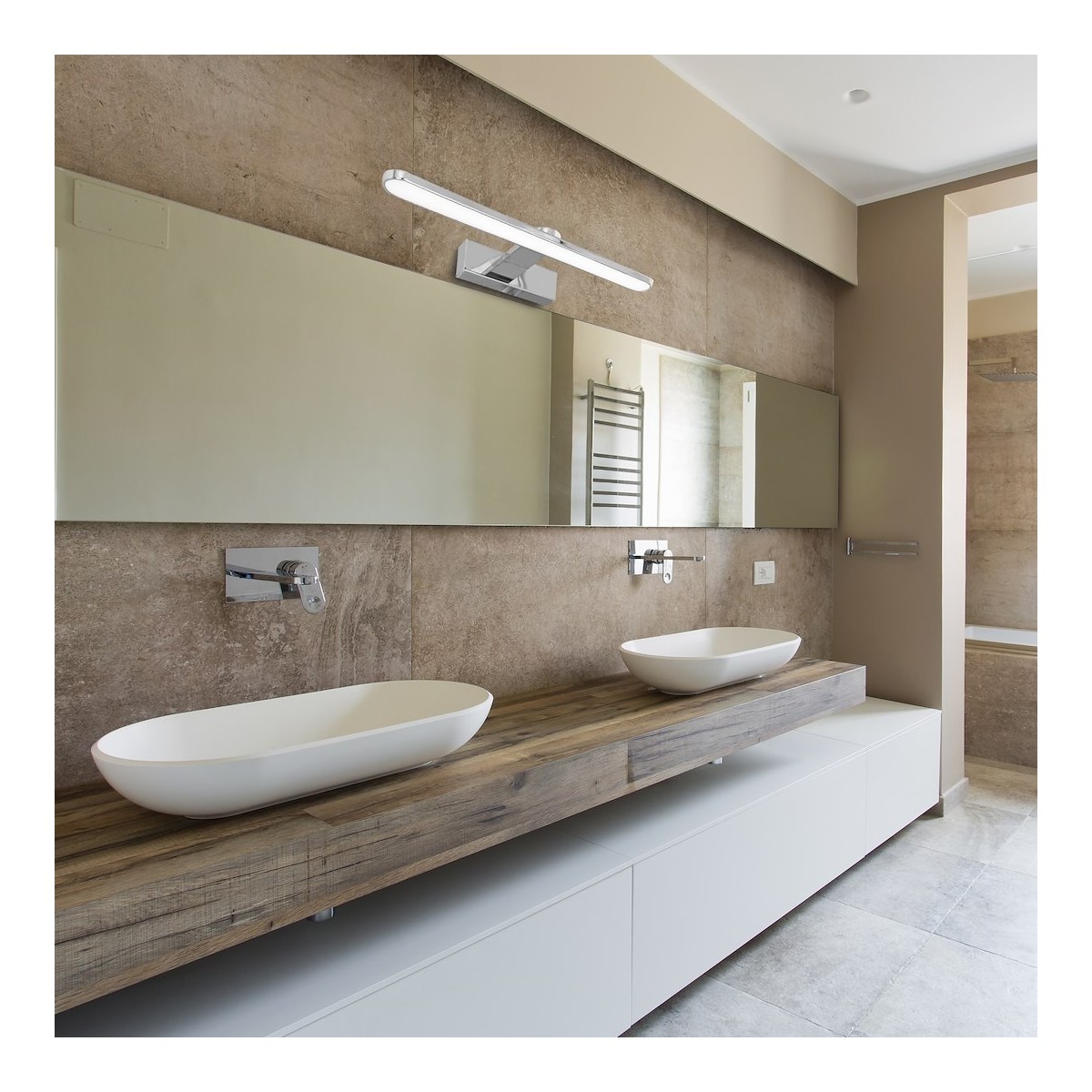 MiLagro Kinkiet SPLASH CHROME 40cm 8W LED ML5613