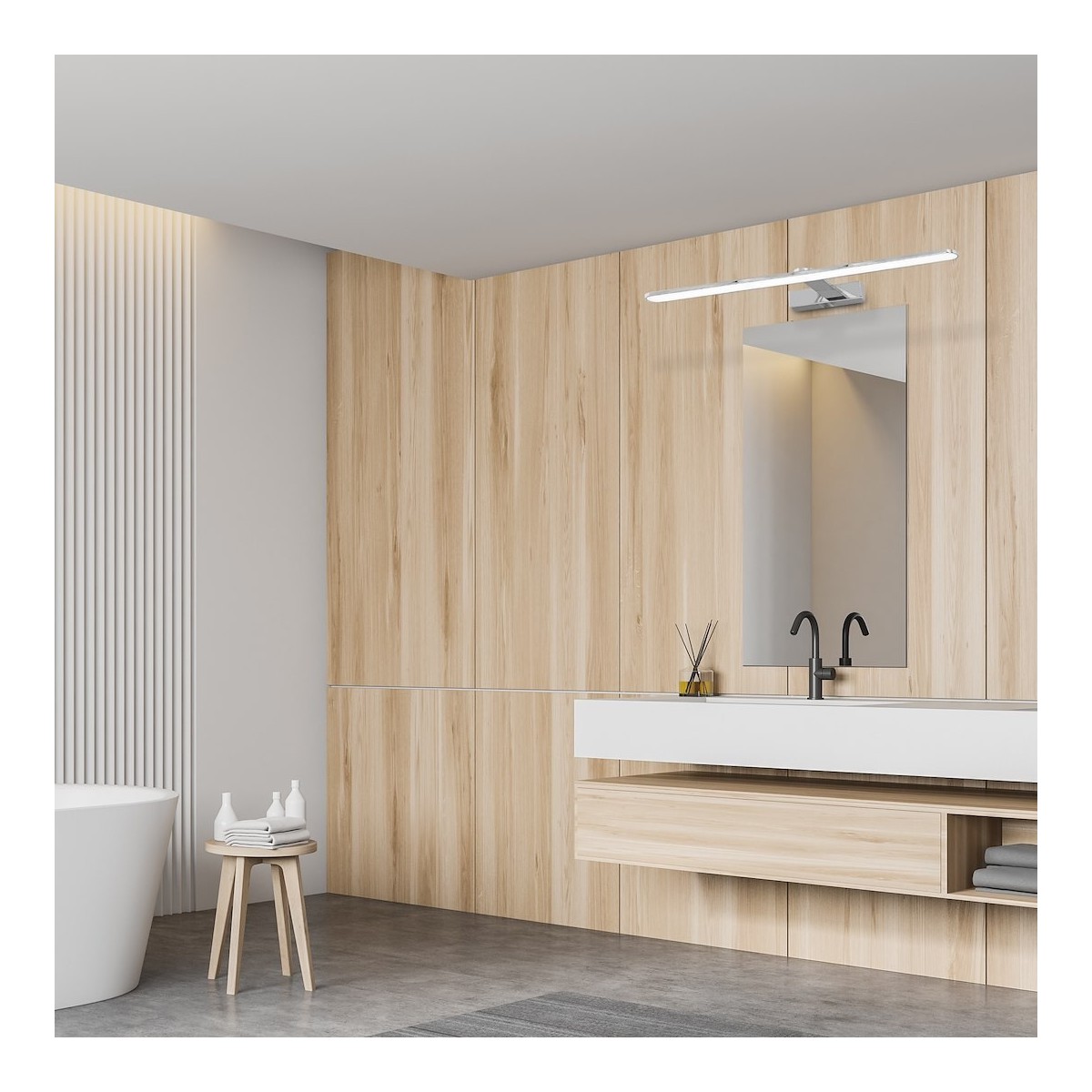MiLagro SPLASH CHROME 60 cm LED wyjątkowa iluminacja