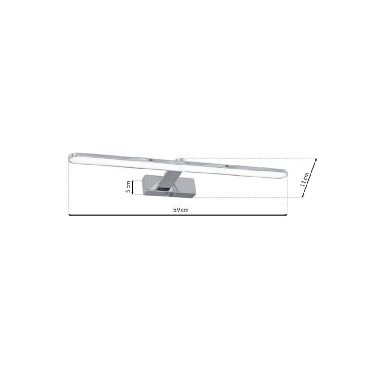 MiLagro SPLASH CHROME 60 cm LED wyjątkowa iluminacja