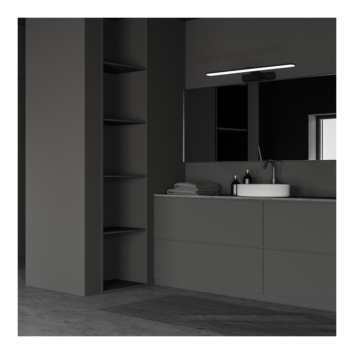 MiLagro SPLASH BLACK 40 cm LED oryginalne źródło światła
