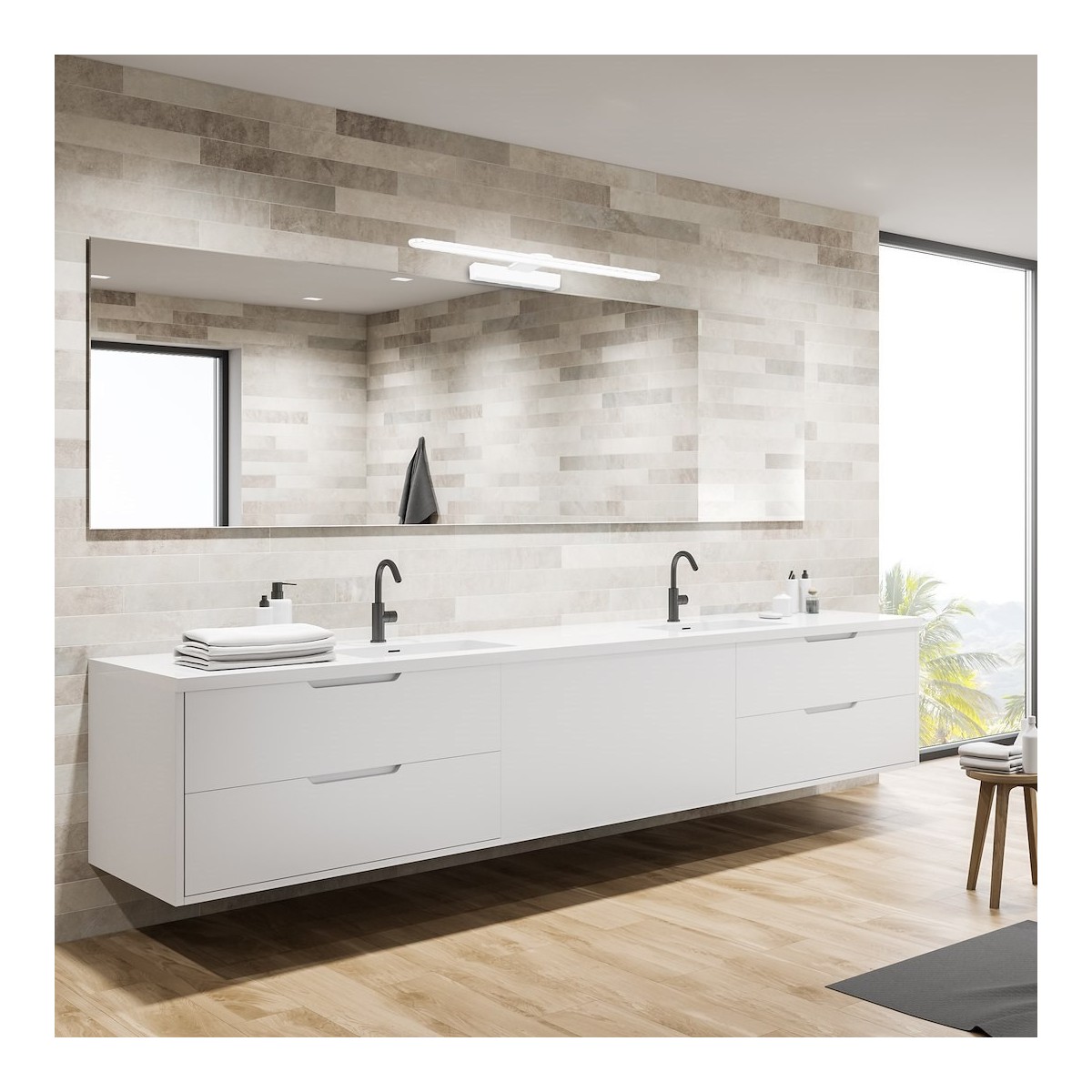 MiLagro Kinkiet Splash 40cm 8W LED Biały ML5617