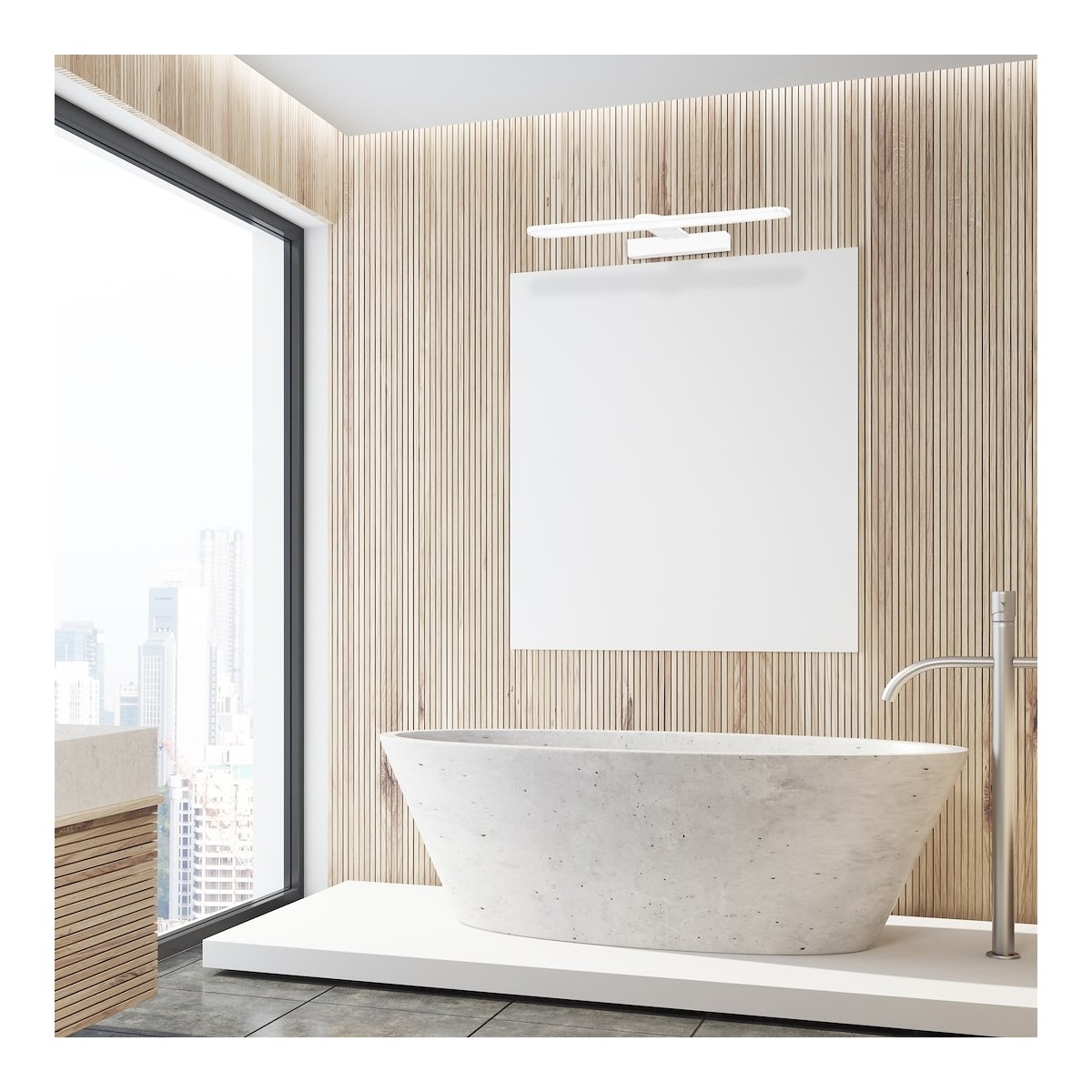 MiLagro Kinkiet Splash 40cm 8W LED Biały ML5617