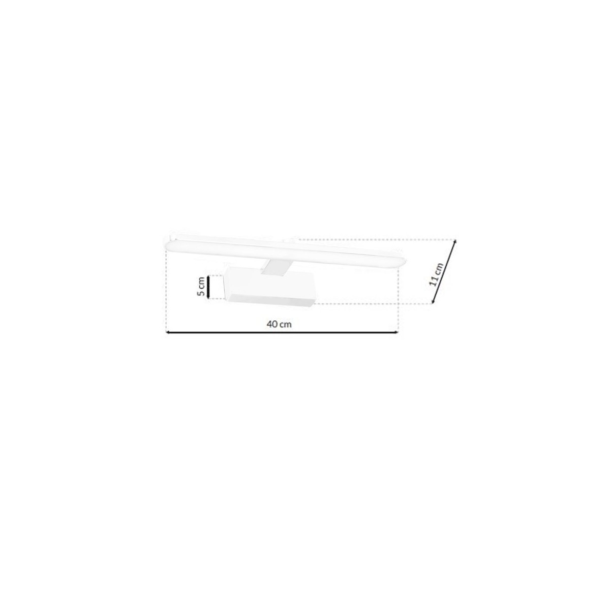MiLagro SPLASH biały 40 cm LED światło podkreślające charakter wnętrz