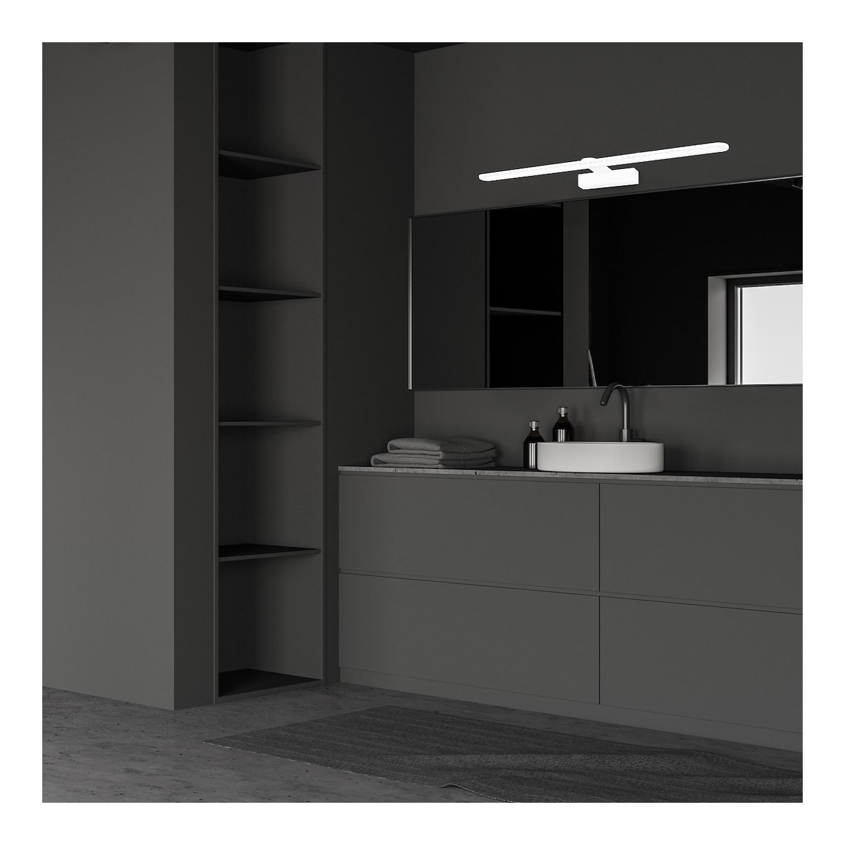 MiLagro Kinkiet Splash 60cm 12W LED Biały ML5618