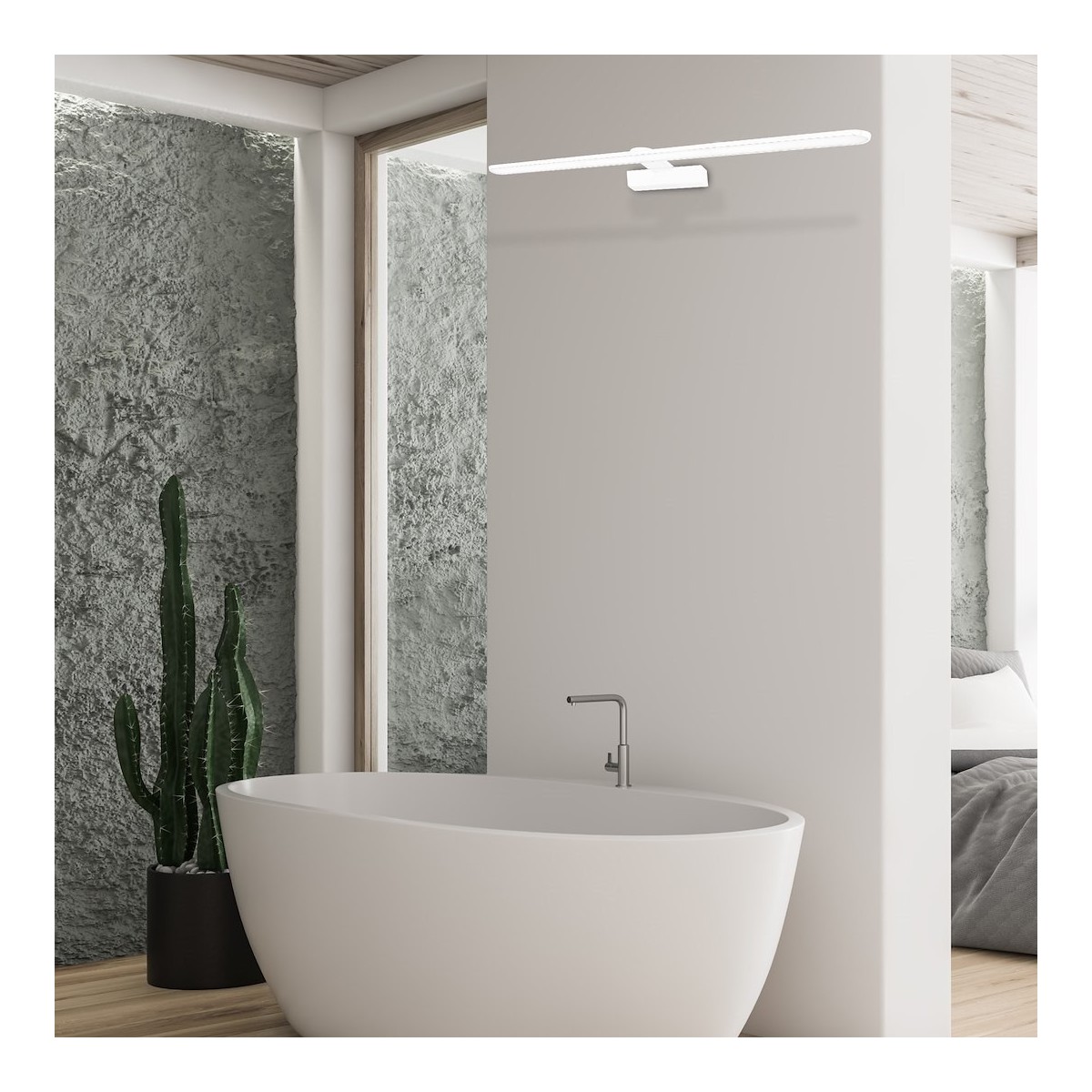 MiLagro Kinkiet Splash 60cm 12W LED Biały ML5618