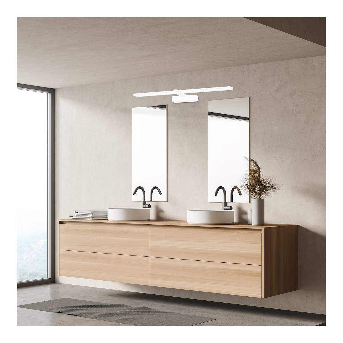 MiLagro Kinkiet Splash 60cm 12W LED Biały ML5618