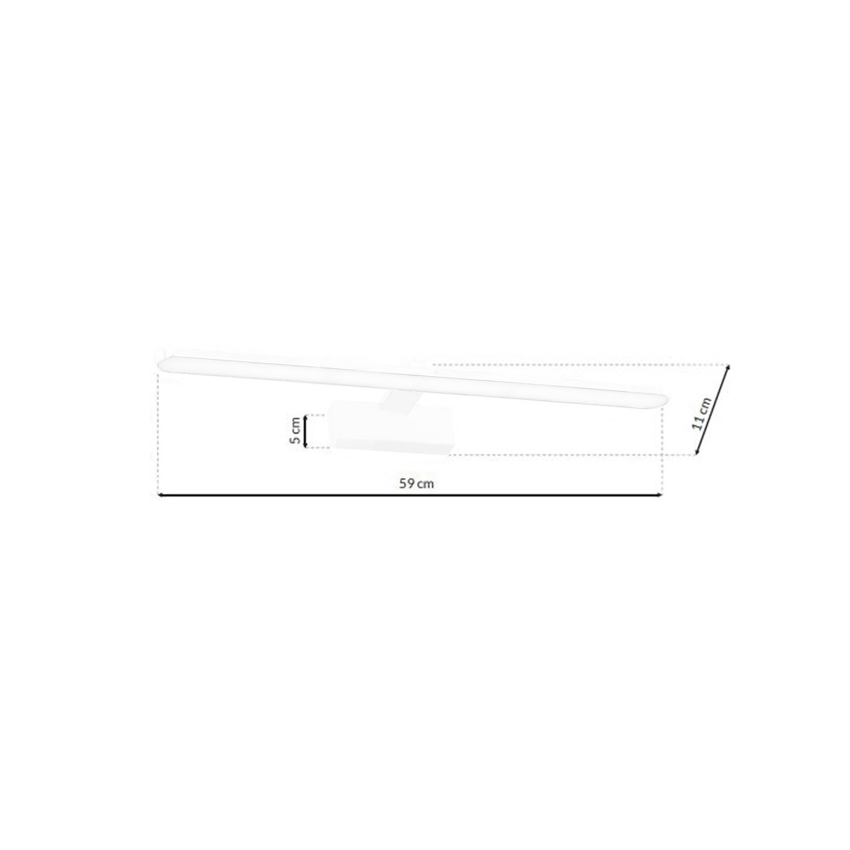MiLagro SPLASH 60 cm LED biały nowoczesne lampy do wnętrz