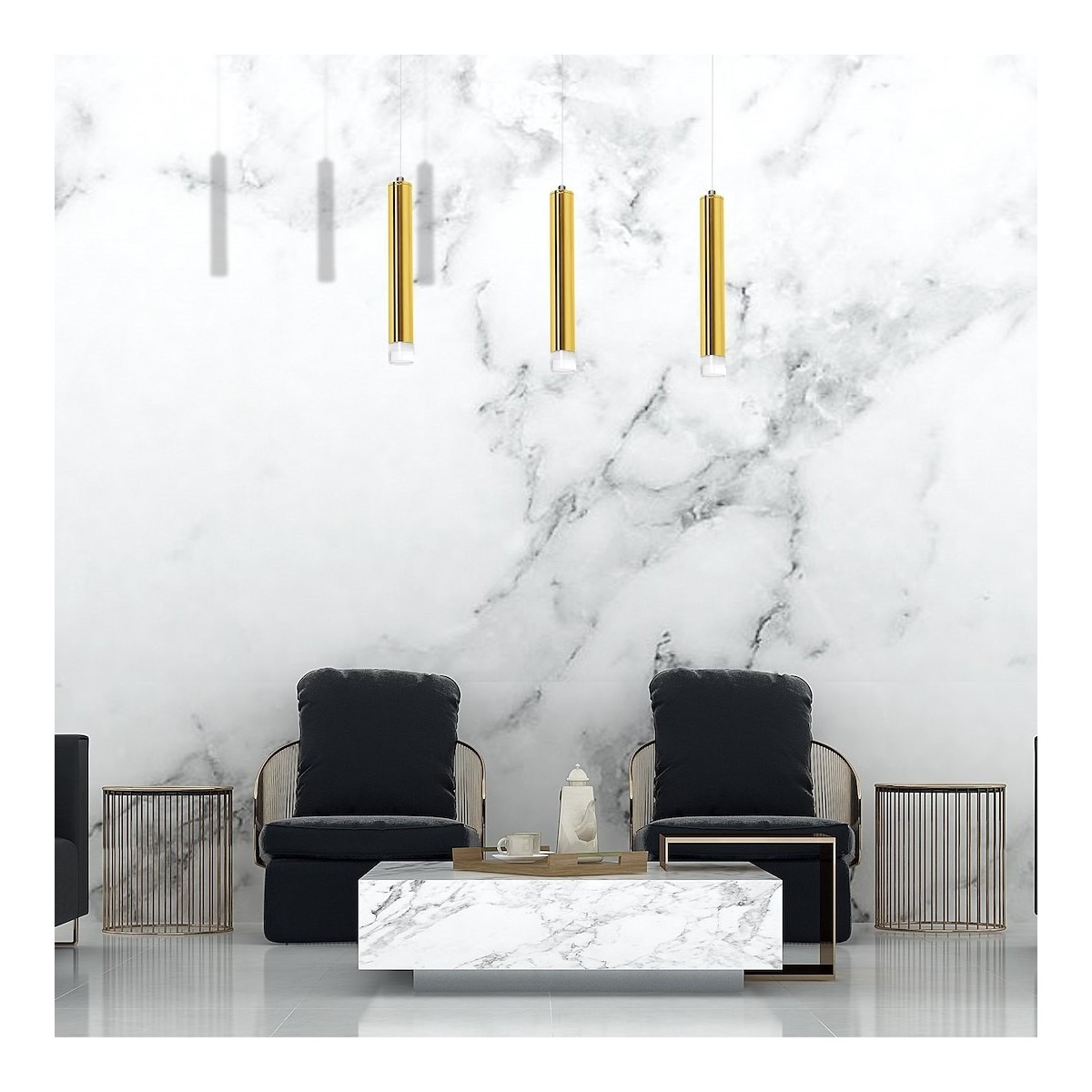 MiLagro Lampa wisząca GOLDIE 3x5W LED ML5714