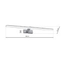 MiLagro SPLASH CHROME 80 cm LED klimatyczne oświetlenie
