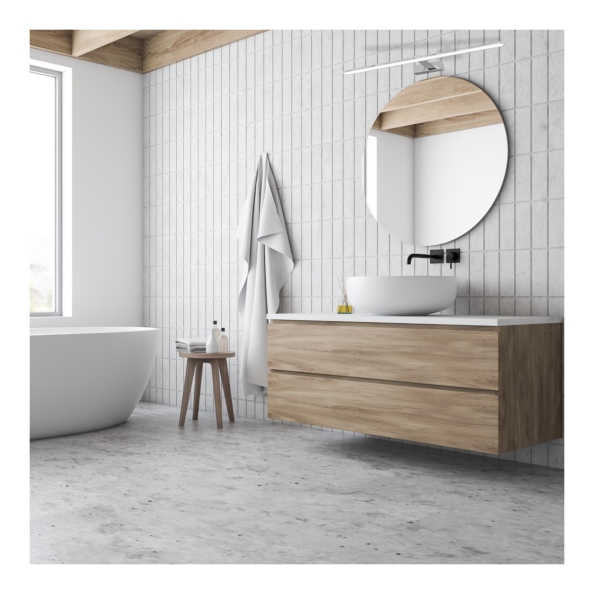 MiLagro Kinkiet SPLASH CHROME 100cm 21W LED ML5724