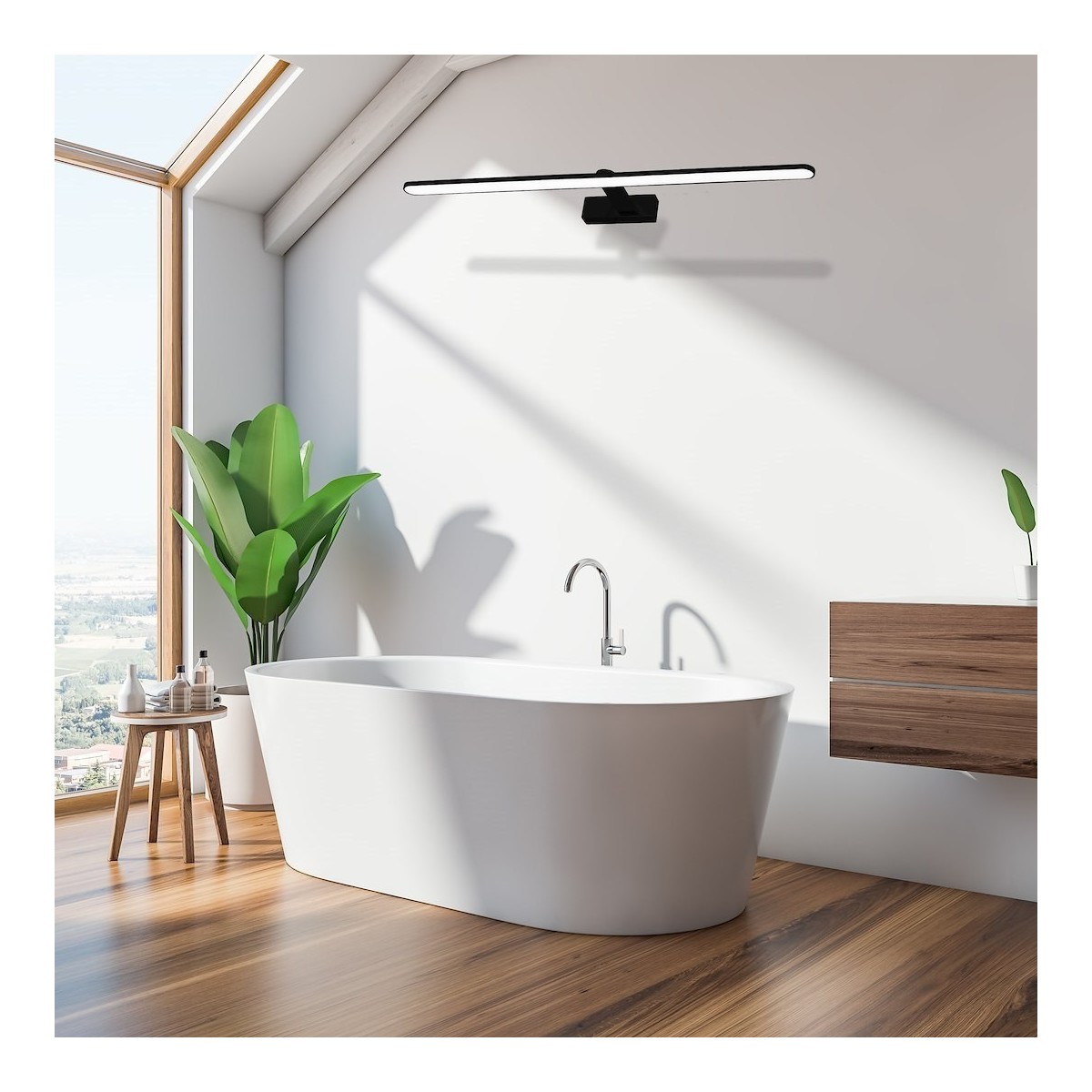 MiLagro Kinkiet SPLASH BLACK 100cm 21W LED ML5725