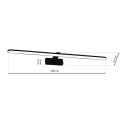 MiLagro Kinkiet SPLASH BLACK 100cm 21W LED ML5725