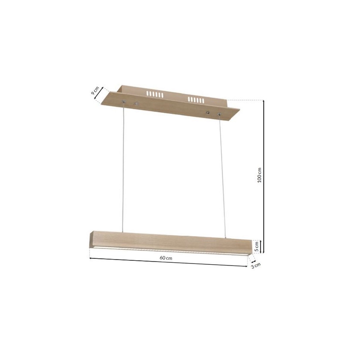 MiLagro Lampa Wisząca TIMBER 12W LED MLP567