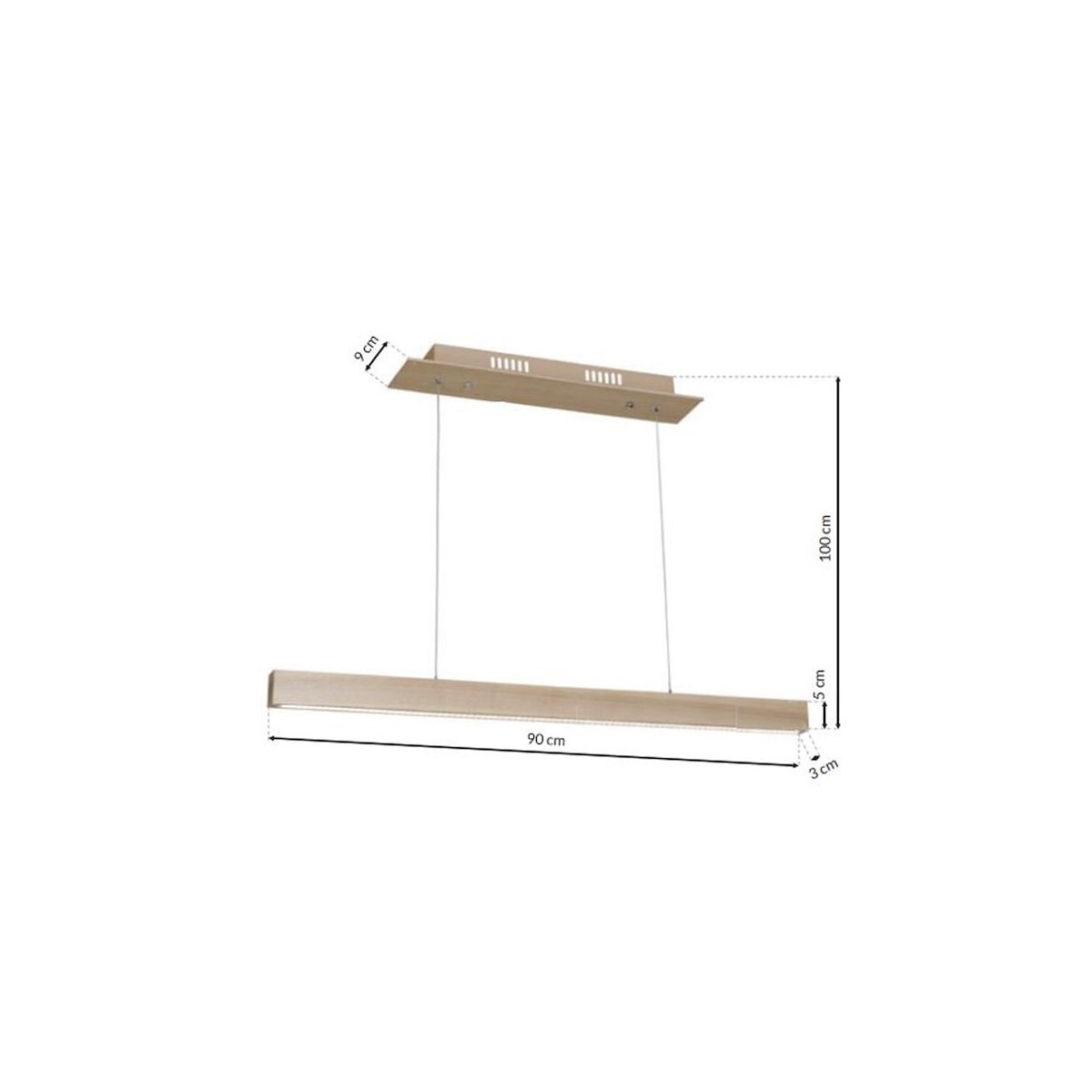 MiLagro TIMBER 18W LED efektowne oświetlenie