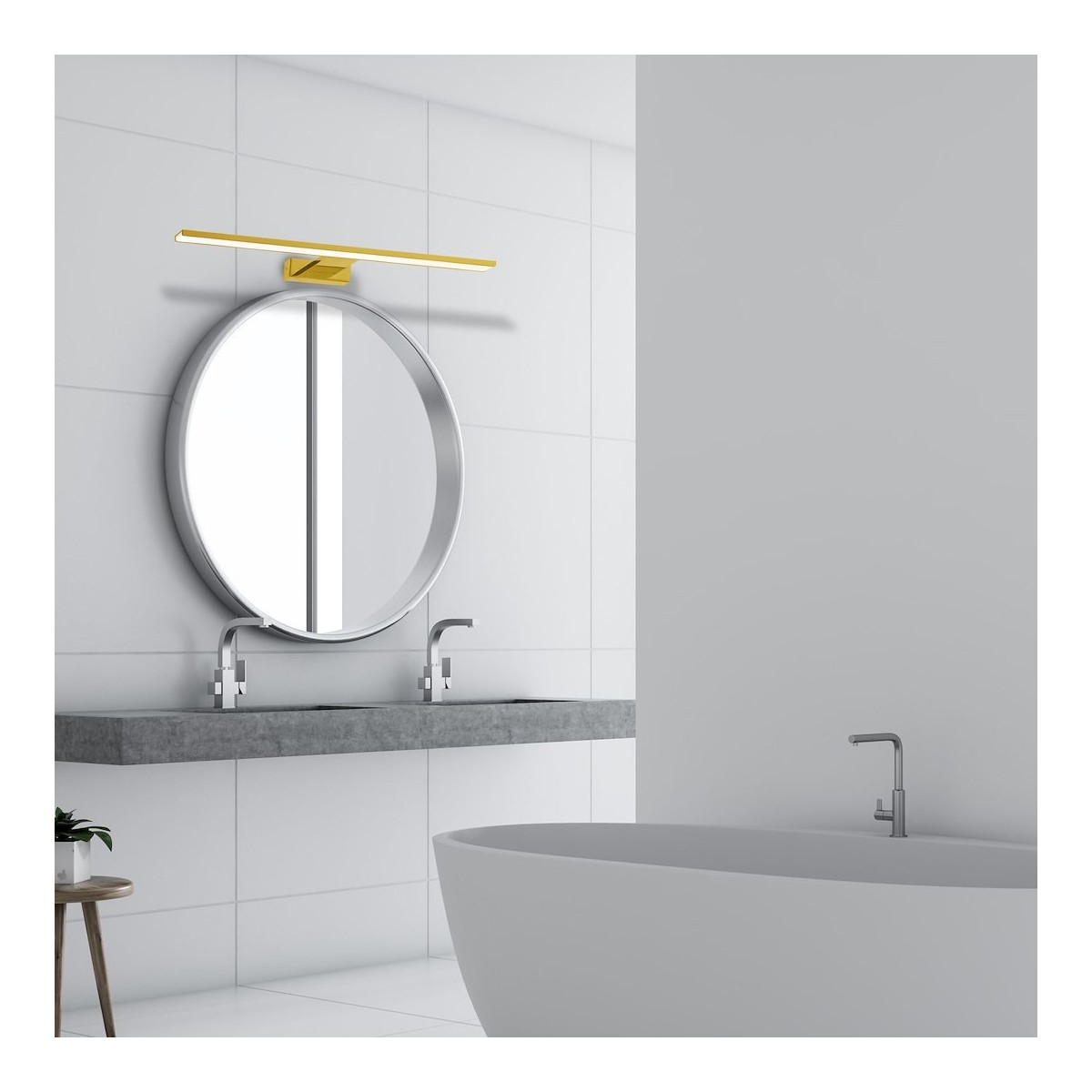 MiLagro SHINE GOLD 60 cm LED światło podkreślające charakter wnętrza