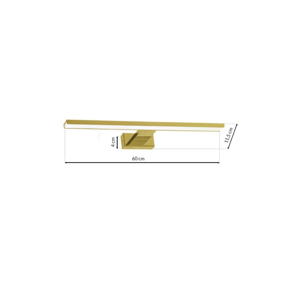 MiLagro SHINE GOLD 60 cm LED światło podkreślające charakter wnętrza