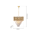 MiLagro Żyrandol MADISON GOLD 9xE14 ML5992