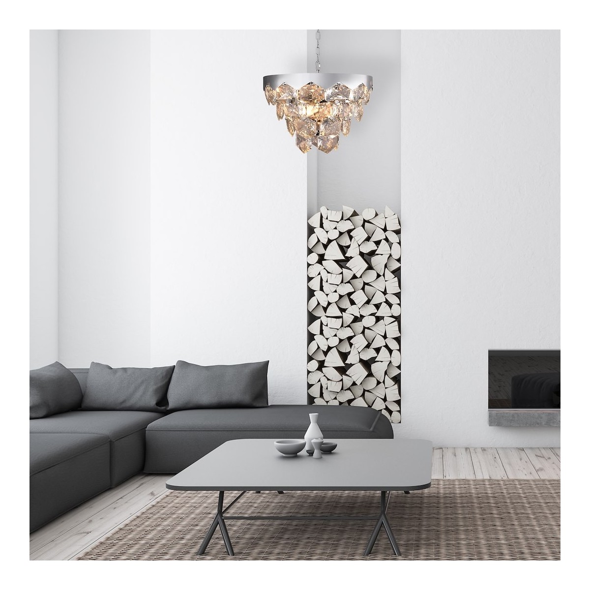 MiLagro Żyrandol GRACE CHROME 6xE14 ML5993