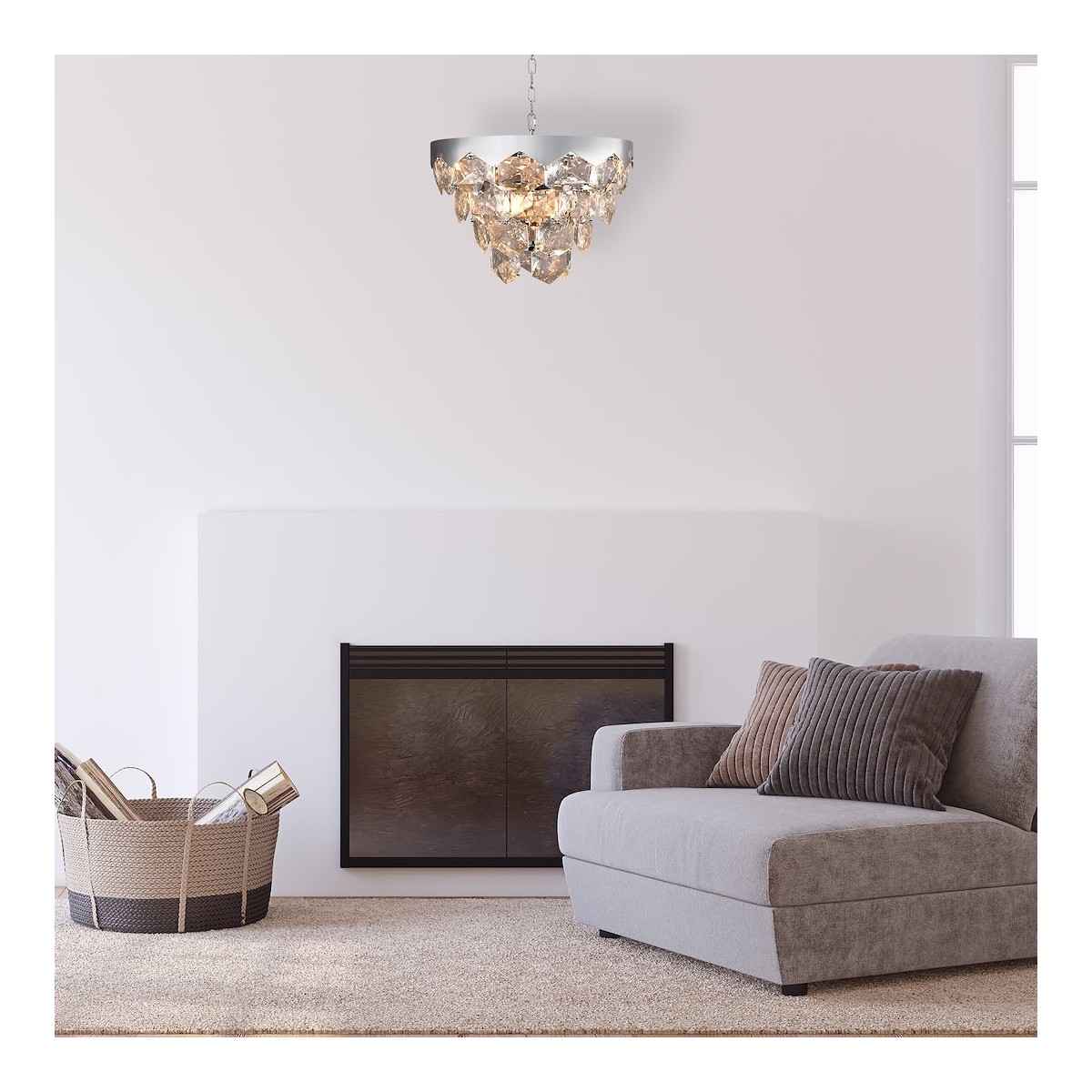 MiLagro Żyrandol GRACE CHROME 6xE14 ML5993