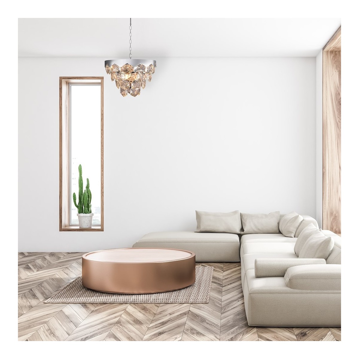 MiLagro GRACE CHROME 6xE14 unikalne oświetlenie