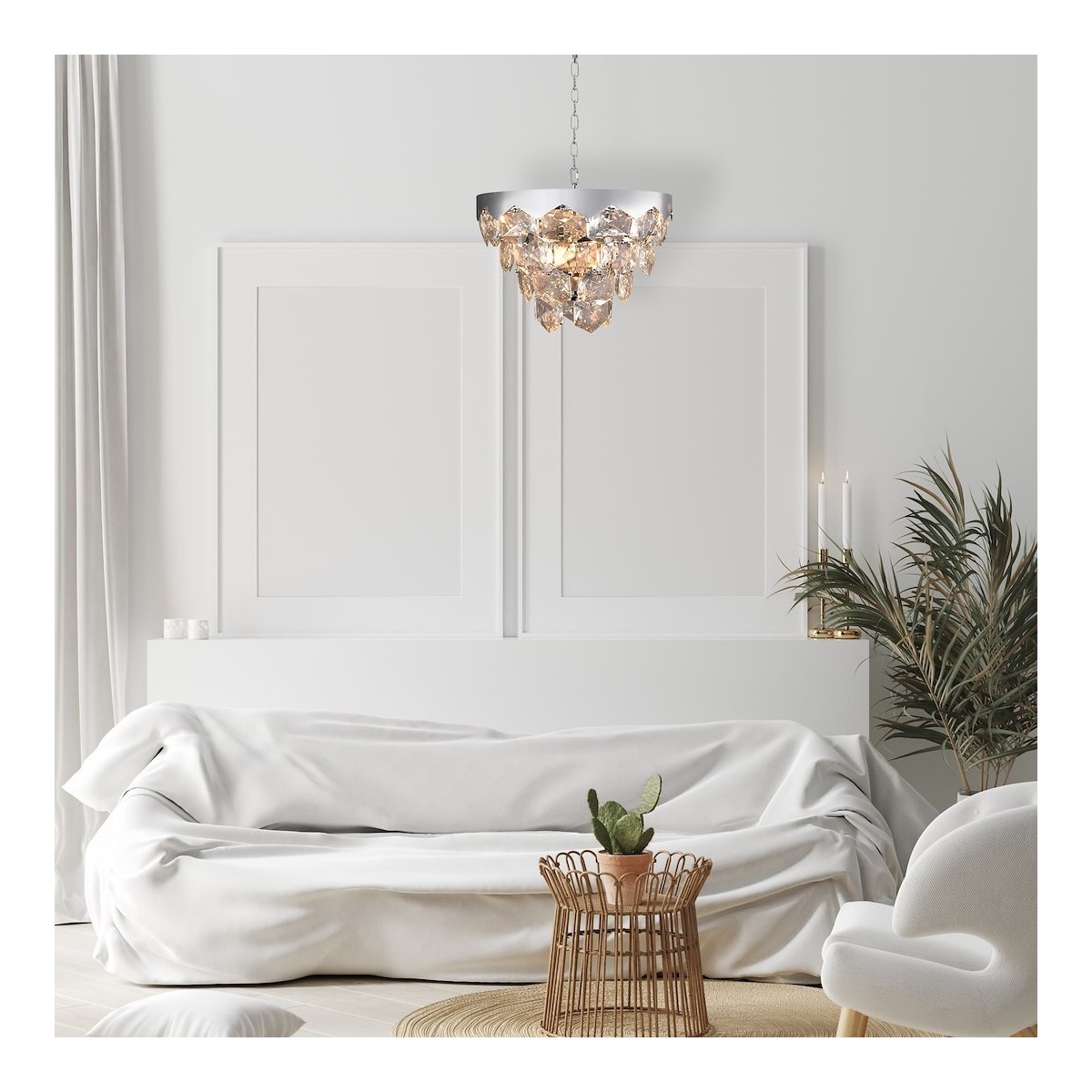 MiLagro GRACE CHROME 6xE14 unikalne oświetlenie