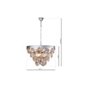 MiLagro GRACE CHROME 6xE14 unikalne oświetlenie