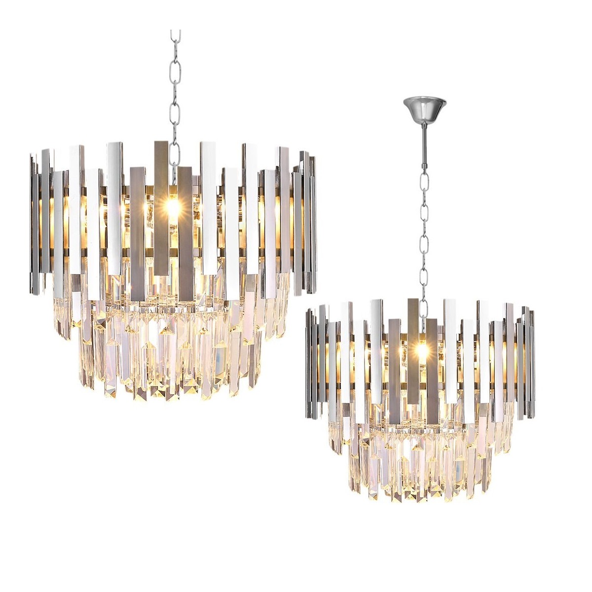 MiLagro ASPEN CHROME 6xE14 stylowe oświetlenie