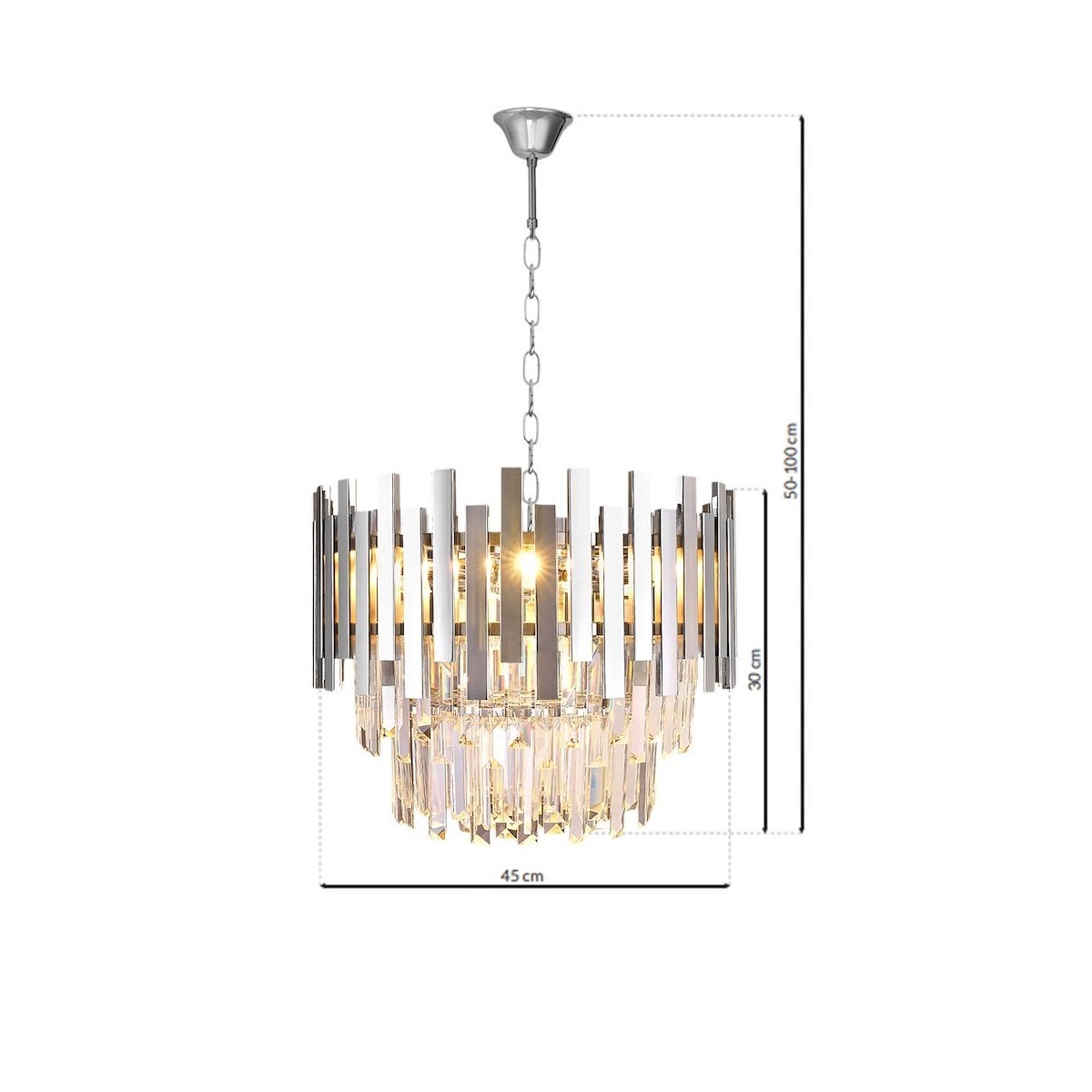 MiLagro ASPEN CHROME 6xE14 stylowe oświetlenie
