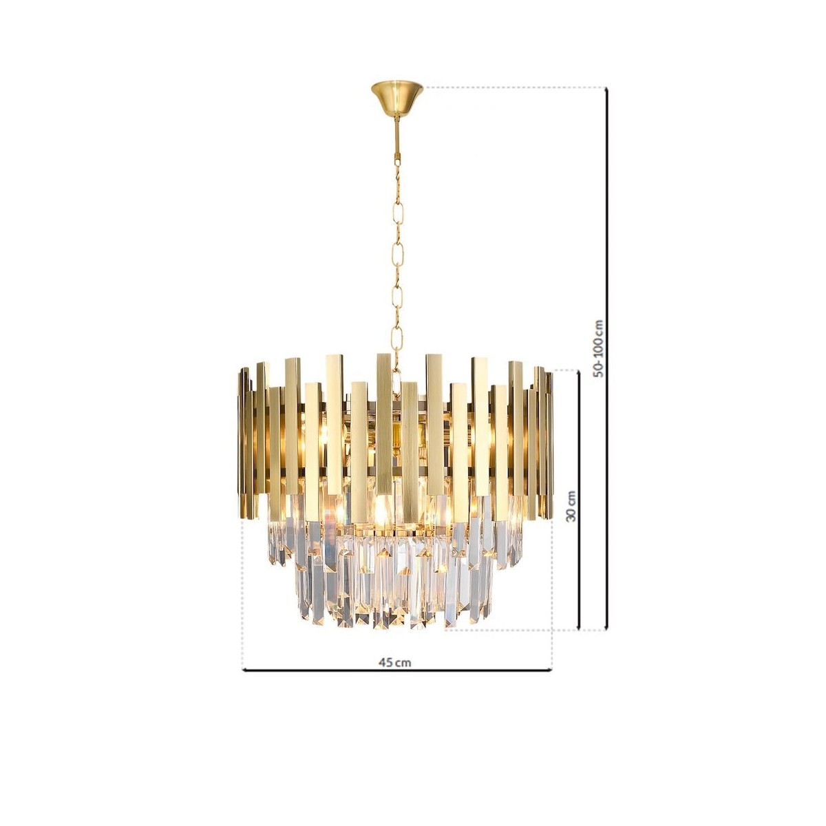 MiLagro Żyrandol ASPEN GOLD 6xE14 ML5999