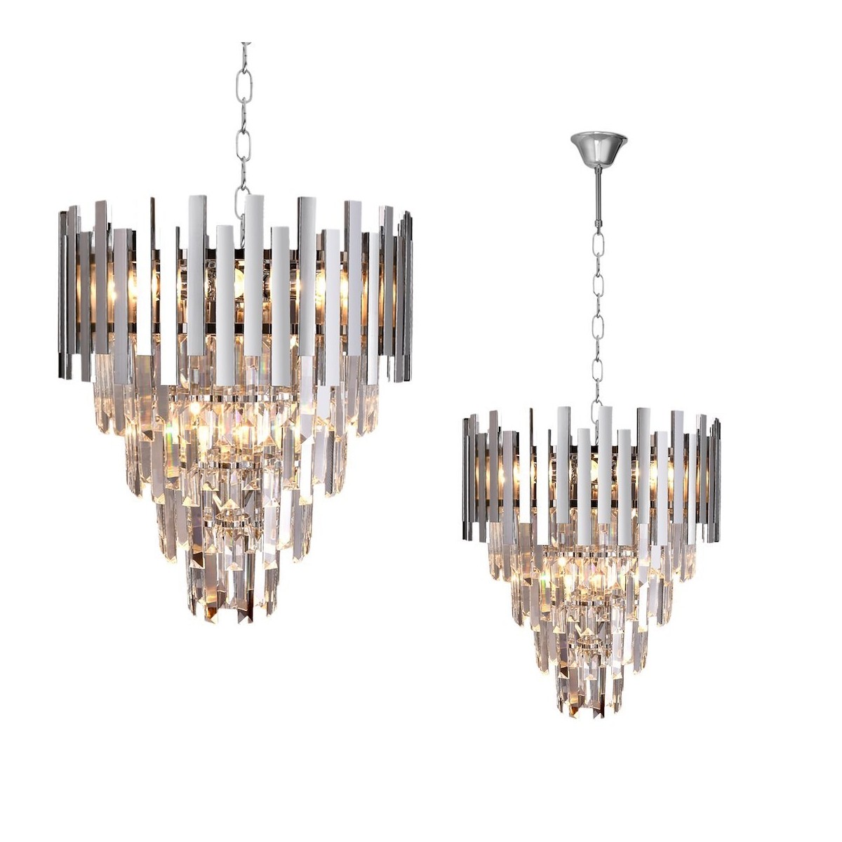 MiLagro Żyrandol ASPEN II CHROME 9xE14 ML5997