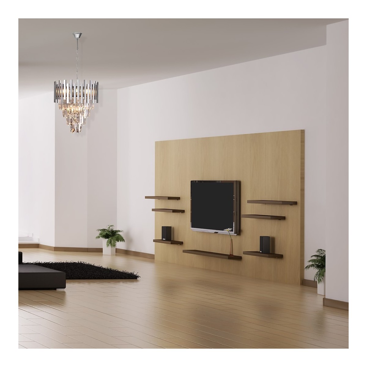 MiLagro Żyrandol ASPEN II CHROME 9xE14 ML5997