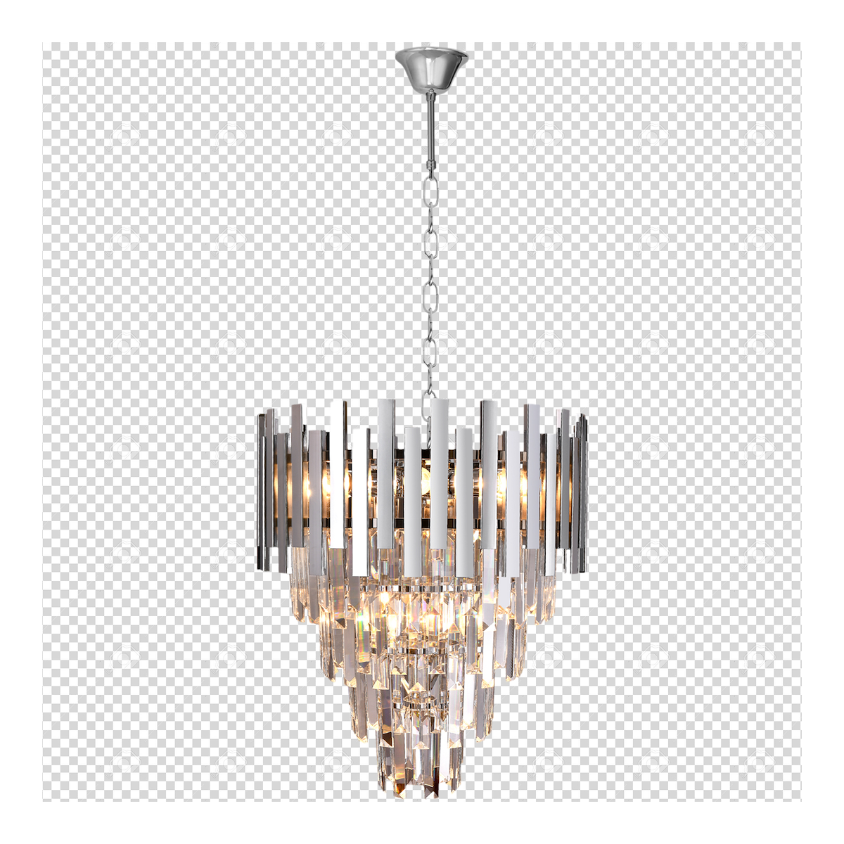 MiLagro Żyrandol ASPEN II CHROME 9xE14 ML5997