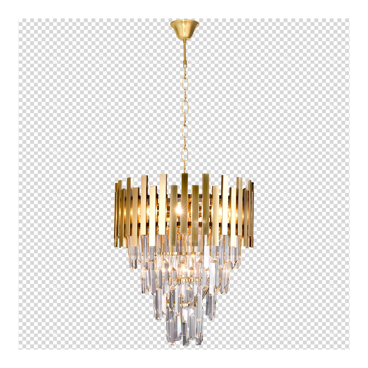 MiLagro Żyrandol ASPEN II GOLD 9xE14 ML6000