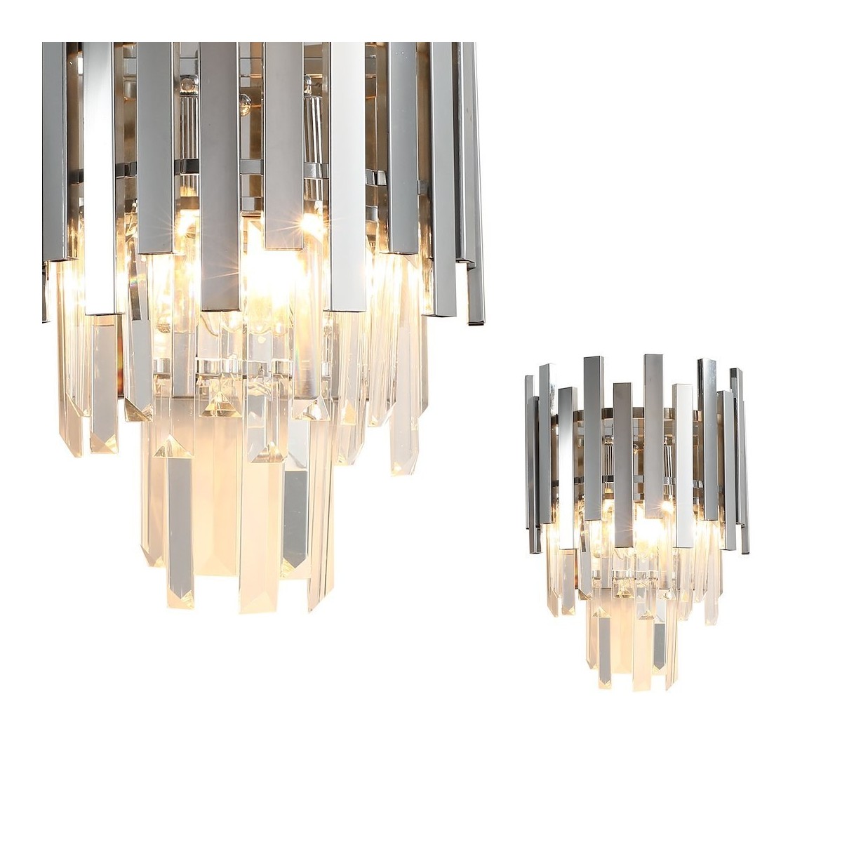 MiLagro ASPEN CHROME kinkiet designerskie oświetlenie
