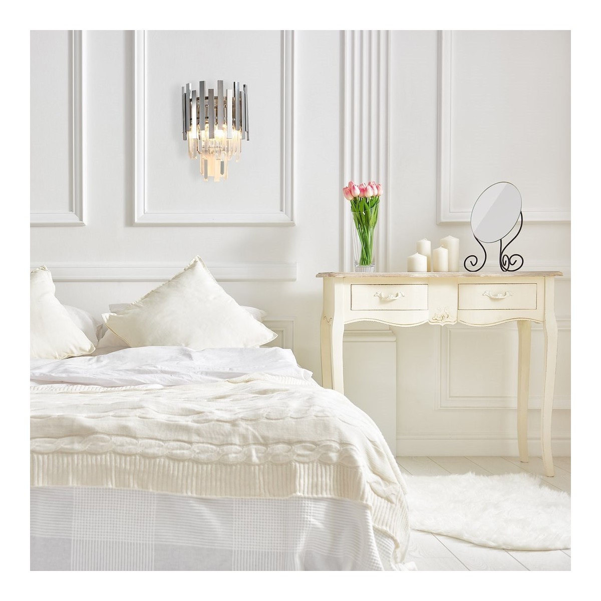 MiLagro ASPEN CHROME kinkiet designerskie oświetlenie