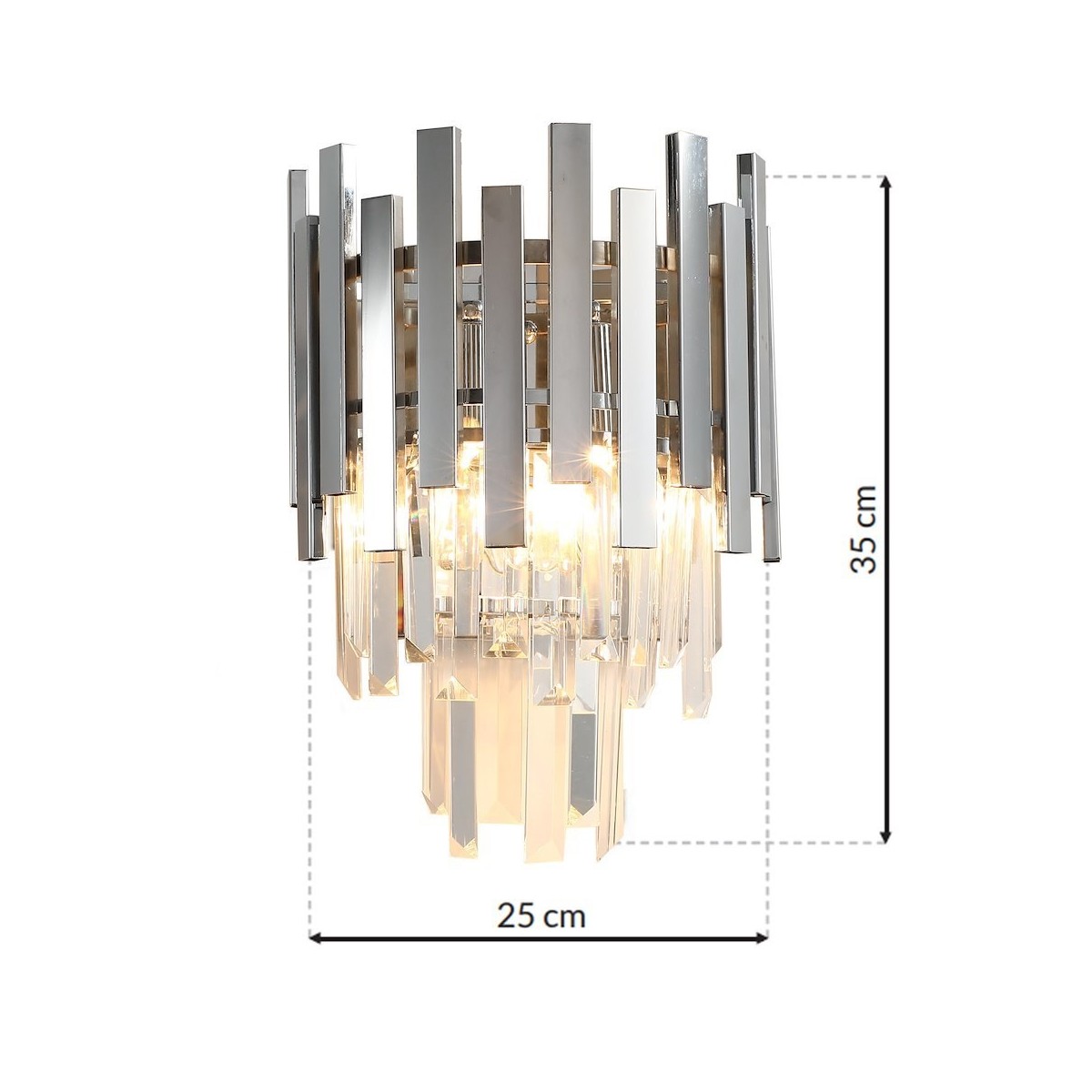 MiLagro ASPEN CHROME kinkiet designerskie oświetlenie