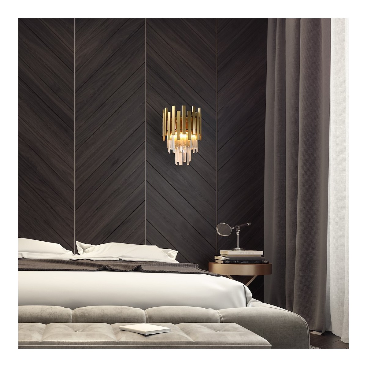 MiLagro Kinkiet ASPEN GOLD 2xE14 ML5998