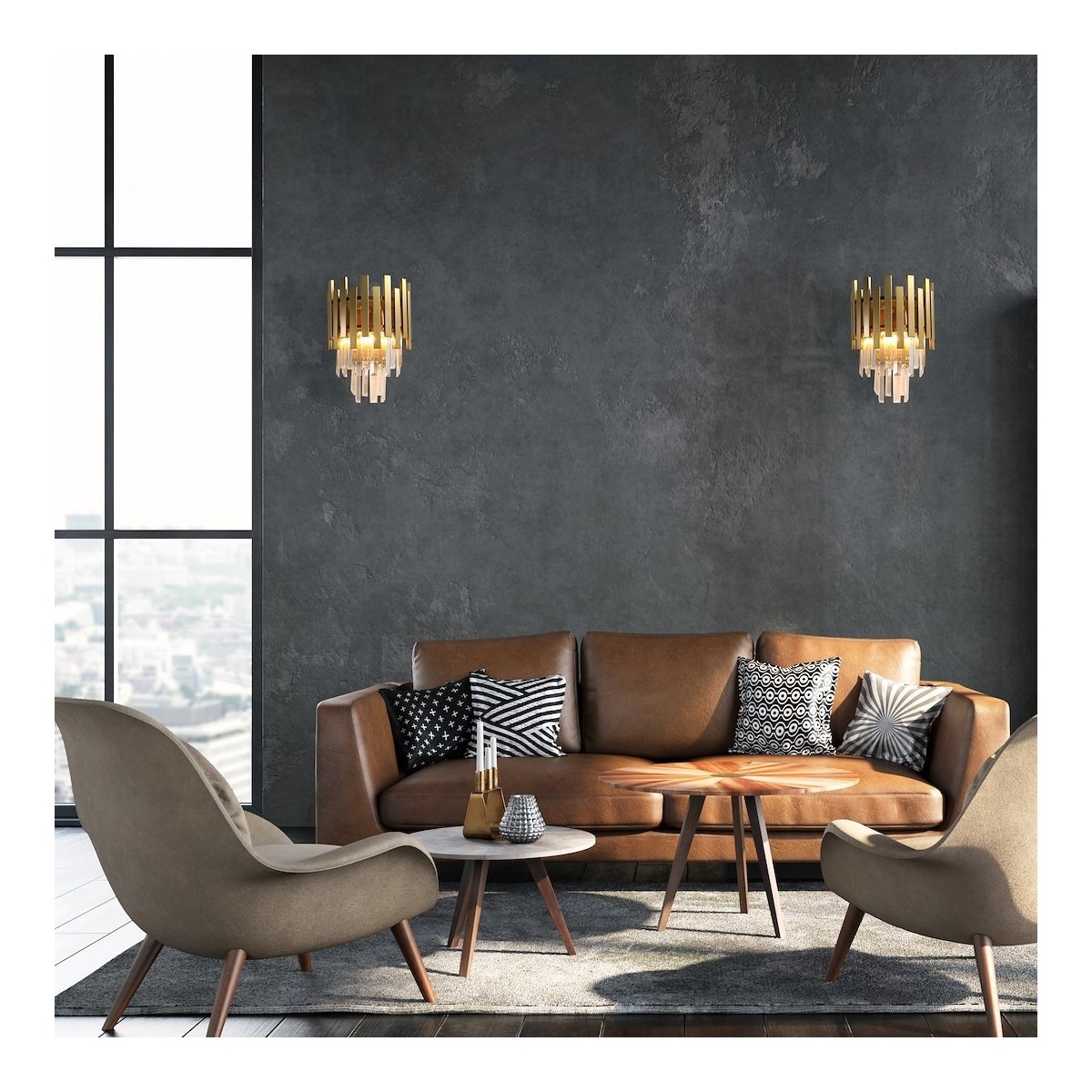 MiLagro Kinkiet ASPEN GOLD 2xE14 ML5998