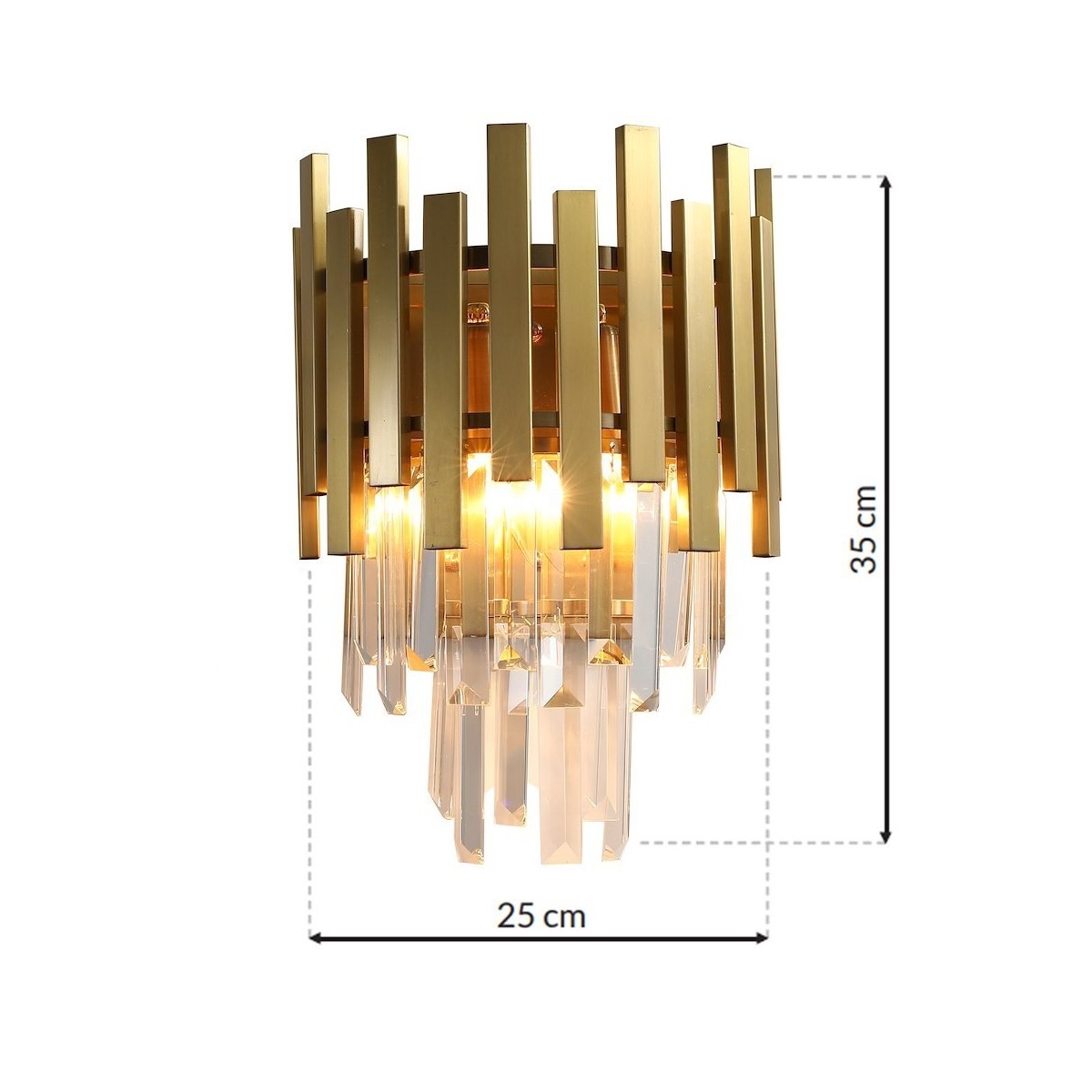 MiLagro Kinkiet ASPEN GOLD 2xE14 ML5998