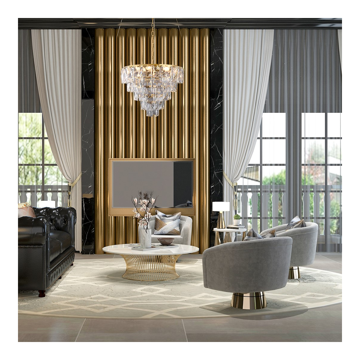 MiLagro CHELSEA GOLD 6xE14 premium oświetlenie