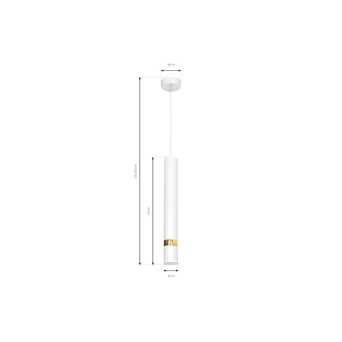 MiLagro Joker 1xGU10 biały/złoty wyjątkowa iluminacja